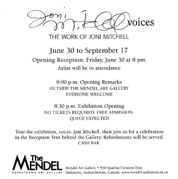 Joni Mitchell at Mendel Center