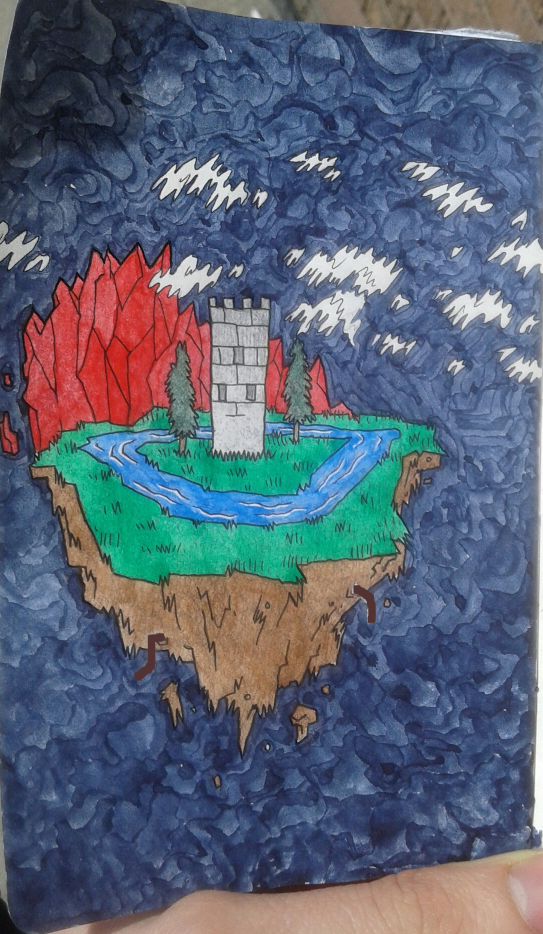 painting of castle